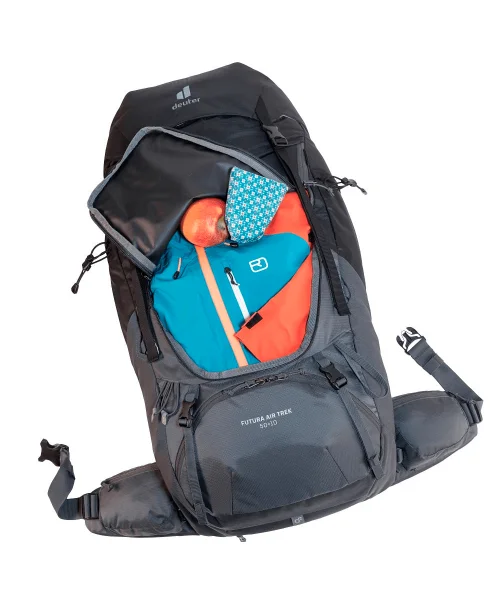 Mochila Deuter Futura Air Trek 50+10 - Preto - Imagem 2