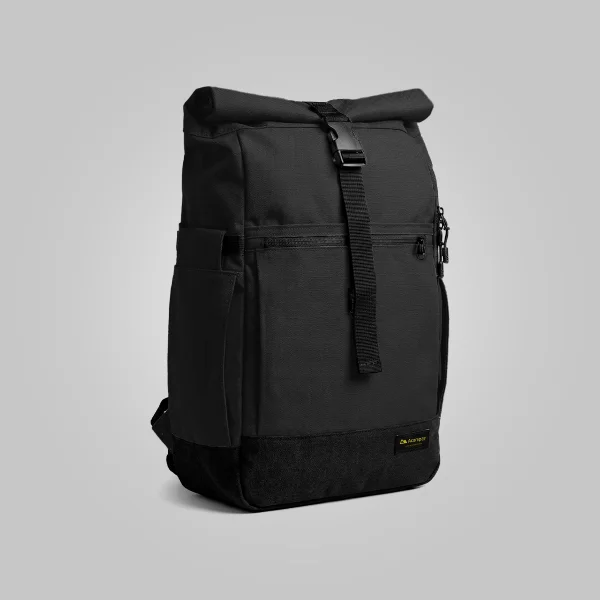 Mochila Nomad 20L Preto Roll Top com Capa Acampar - Imagem 2
