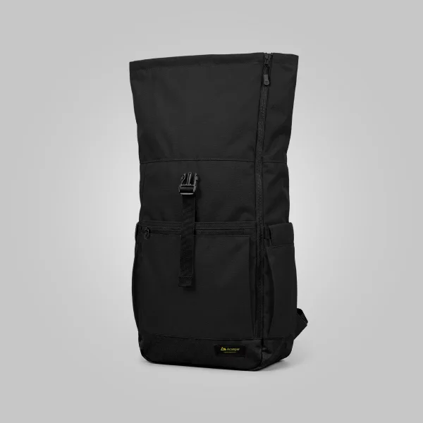 Mochila Nomad 20L Preto Roll Top com Capa Acampar - Imagem 3