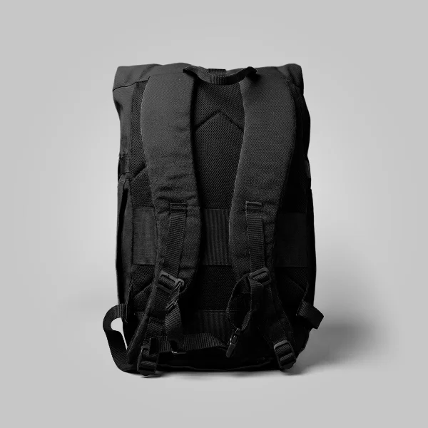 Mochila Nomad 20L Preto Roll Top com Capa Acampar - Imagem 5
