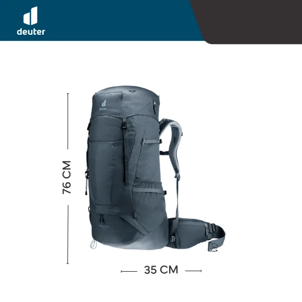 Mochila Trekking Lite 65+10 Litros Deuter - Preto - Imagem 3