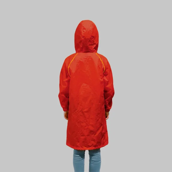 Poncho Capa de Chuva Infantil Vermelho Acampar - Imagem 3