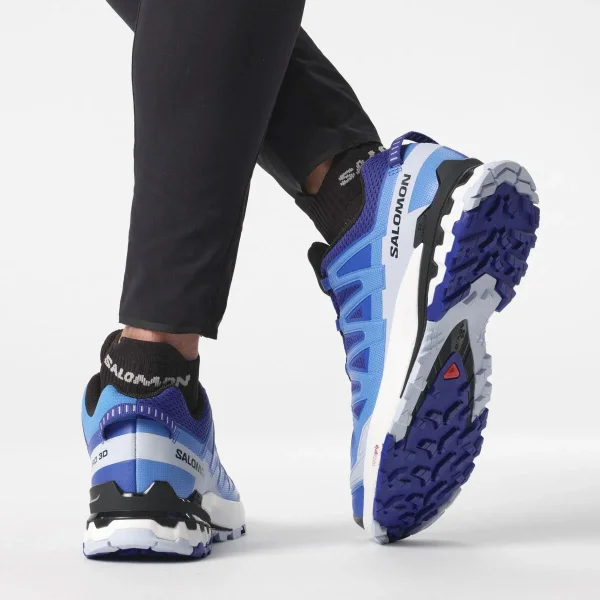 Tênis Pro 3D V9 Masculino Salomon - Azul, Branco e Preto - Imagem 4