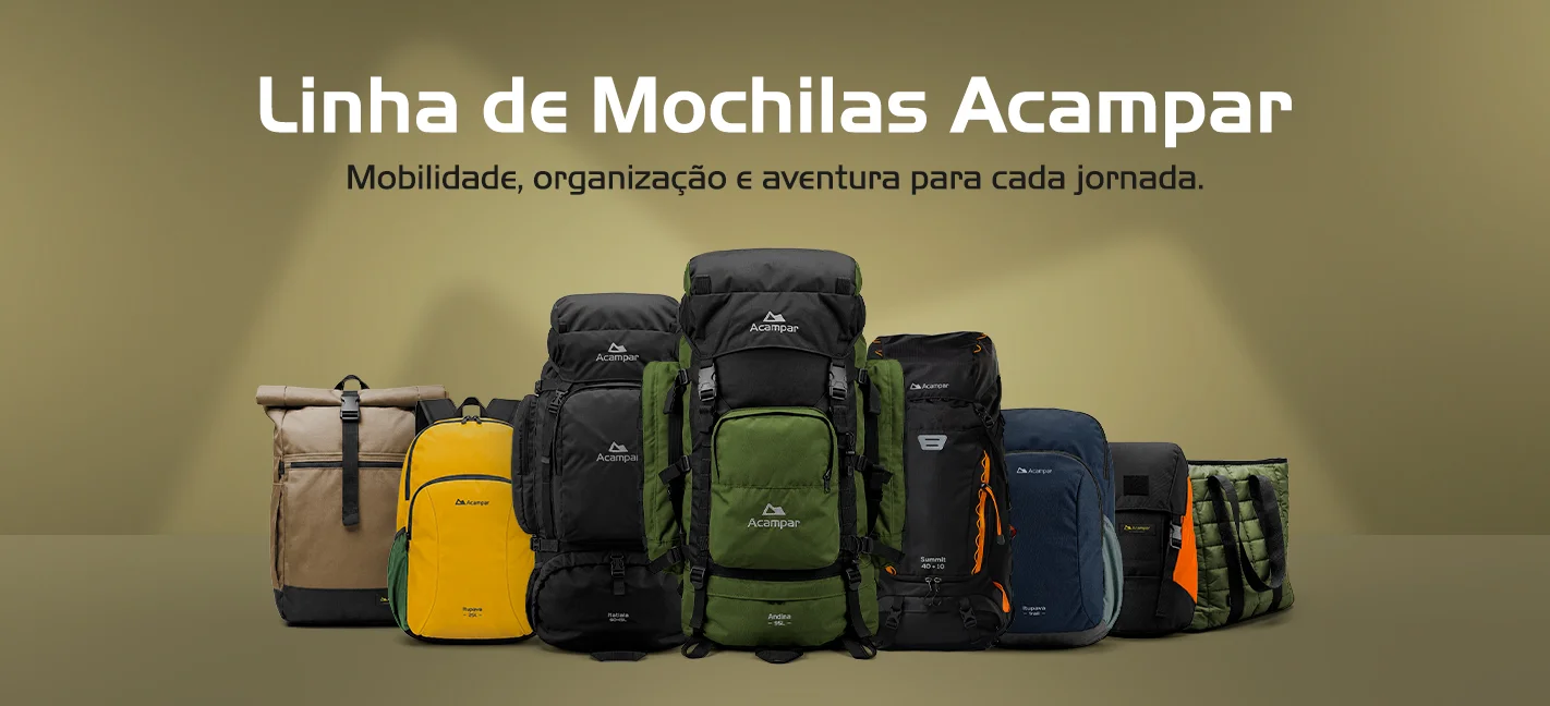 Linha de Mochilas Acampar Linha de Mochilas Acampar